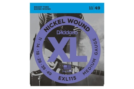 D'ADDARIO ORYGINALNE struny do elektrycznej EXL115