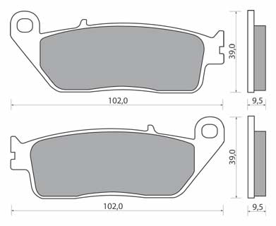 Тормозные колодки, колодки victory triumph america bonneville kymco1 - фото