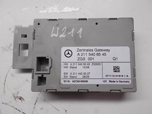Mercedes e klasa, класс w211 рестайлинг модуль gateway a21154085451 - фото
