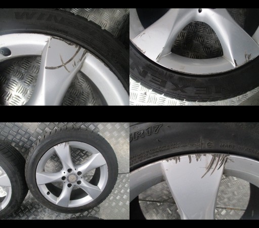 wheels discs tyres Mercedes B Klasa 246 W246 R17 7MM