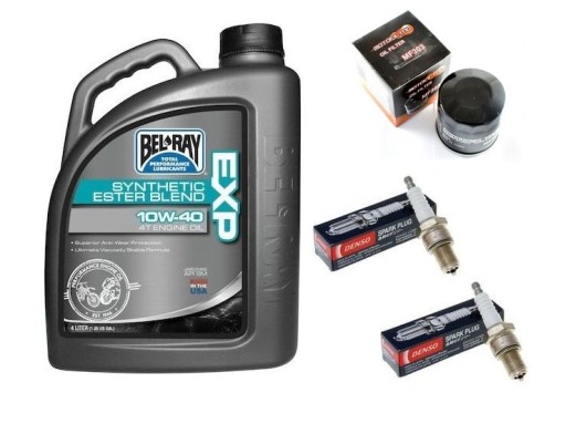 Масло Bel Ray EXP, масляний фільтр, свічки, HONDA CB 500