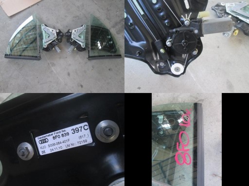 window rear rear part Audi A5 8F0 CABRIO