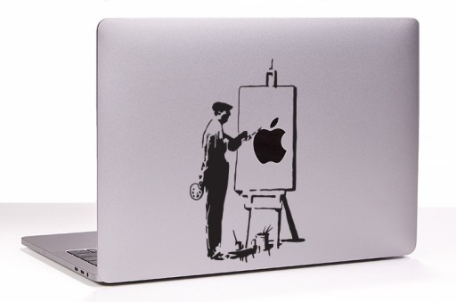 Nálepka na Macbook Apple MacBook Banksy stojan