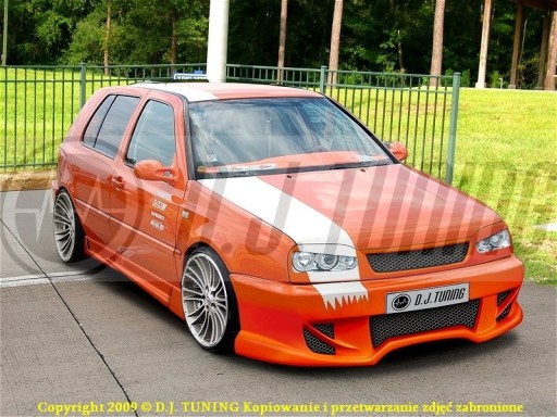 VW GOLF III *BAD LOOK ШИРОКАЯ решетка радиатора * DJ-TUNING