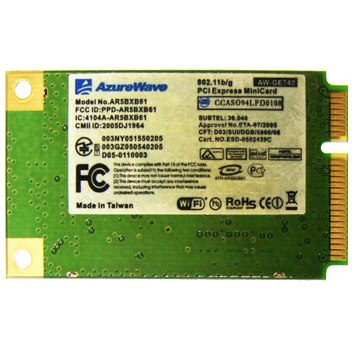 WIFI AZUREWAVE AW-GE740 100% OK 1tU