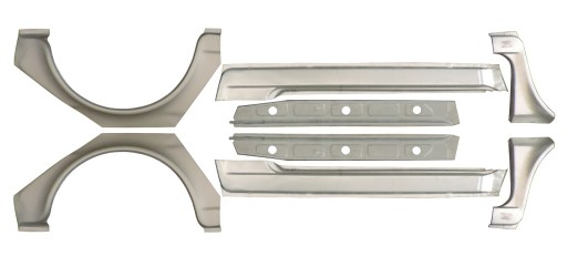 3000 - FIAT 126P SILL THRESHOLD REPERATURE MUDGUARD ZINC PLATED KPL