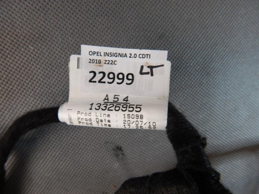 OPEL INSIGNIA bundle door left rear part 13326955