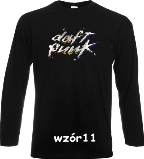 koszulka DAFT PUNK pank electro long sleeve M * 7298491305 Odzież Męska Koszulki z długim rękawem VR FRVLVR-1