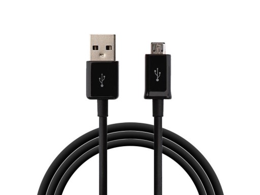 USB kábel MICRO USB ČIERNY 85 CM