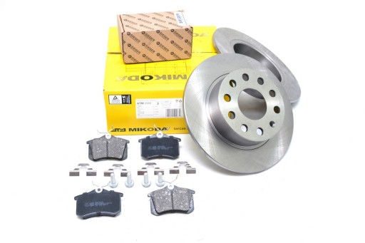 Диски 255мм + колодки задні VW GOLF PLUS 2005-2014 р