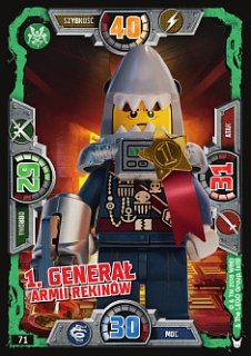 Karta Nr 71 1 General Armii Rekino Lego Ninjago 3 7548078516