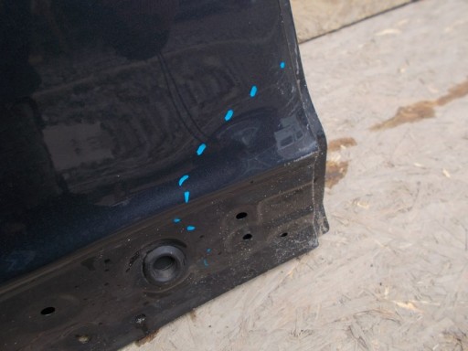 DOOR REAR PART REAR. RIGHT RENAULT MEGANE III 3 HB