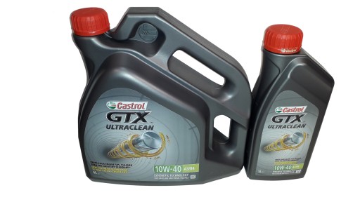 МАСЛО CASTROL GTX ULTRACLEAN 10W40 5L 4L + 1L