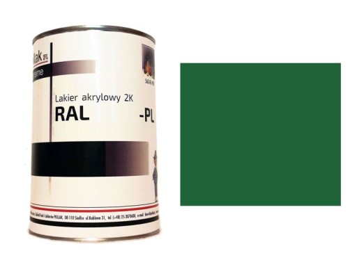 Акриловий лак 2K RAL 6029 м'ятно-зелений 4 л