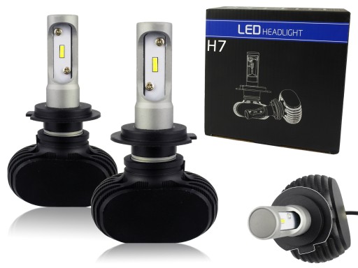 Zestaw LED H7 CSP 50W żarówki DZIEŃ/NOC 8000LM GW