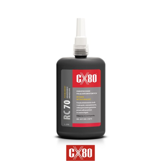 КЛЕЙ ВИНТА РЕЗЬБЫ CX80 RC70 ПРОЧНЫЙ СИЛЬНЫЙ 250ML