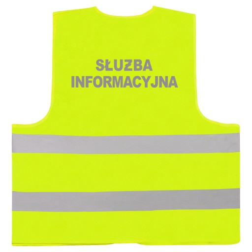 SILNÁ REFLEXNÁ VESTA INFORMAČNÁ SLUŽBA 3XL