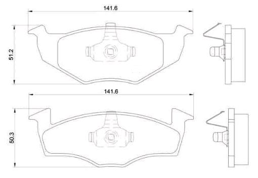 PADS HAM FRONT VW GOLF VENTO SE IBIZA -99 FERODO photo 1 - milautoparts-fr.ukrlive.com