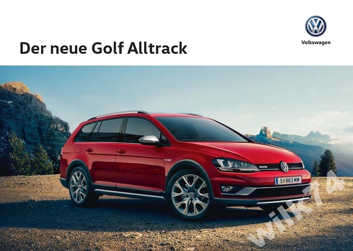 Volkswagen Vw Golf Alltrack prospekt 2016 Austria photo 1 - milautoparts-fr.ukrlive.com