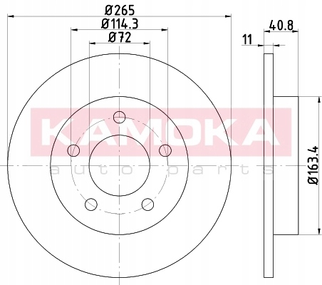 103179/KAM DISC BRAKE REAR MAZDA 3 03- KAMOKA photo 1 - milautoparts-fr.ukrlive.com