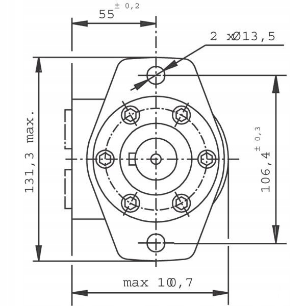 MOTEUR HYDRAULIQUE ORBITALNY BMP100 SMP100 FI-25M photo 8 - milautoparts-fr.ukrlive.com