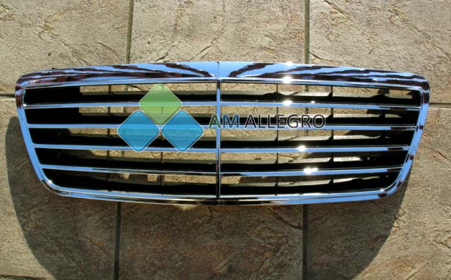 GRILLE RADIATOR GRILLE CHROME MERCEDES E-KLASSE W210 NEW CONDITION photo 3 - milautoparts-fr.ukrlive.com