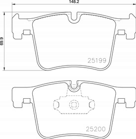 TEXTAR 2519901 COMPLET DE SABOTS DE FREIN HAMULCOWYCH, FREINS TARCZOWE photo 2 - milautoparts-fr.ukrlive.com