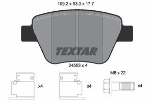 PADS DISCS TEXTAR REAR SEAT LEON SKODA OCTAVIA photo 2 - milautoparts-fr.ukrlive.com