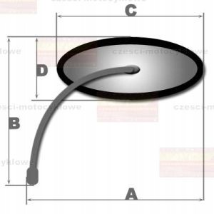 MIRROR MOTORCYCLE ROUND 1 PIECE LEFT / RIGHT photo 2 - milautoparts-fr.ukrlive.com