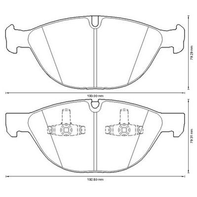 PADS CERAMIC JURID WHITE FRONT BMW X6 E71 F16 photo 2 - milautoparts-fr.ukrlive.com