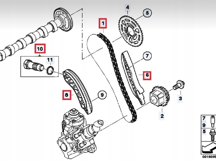 PIGNON DE DISTRIBUTION COMPLET MÉCANISME DE DISTRUBUTION DE GAZ BMW FEBI 2.0D N47 photo 6 - milautoparts-fr.ukrlive.com