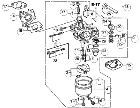 HONDA GX240 GX270 GASKET CARBURETOR 16221-ZA0-800 photo 2 - milautoparts-fr.ukrlive.com