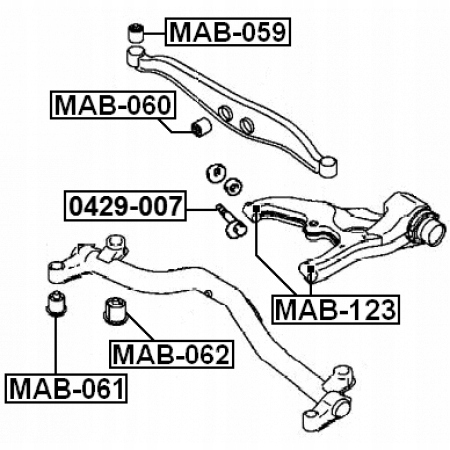 BUSHING SWINGARM BOTTOM SIDE REAR GRANDIS RVR 4125A020 photo 2 - milautoparts-fr.ukrlive.com