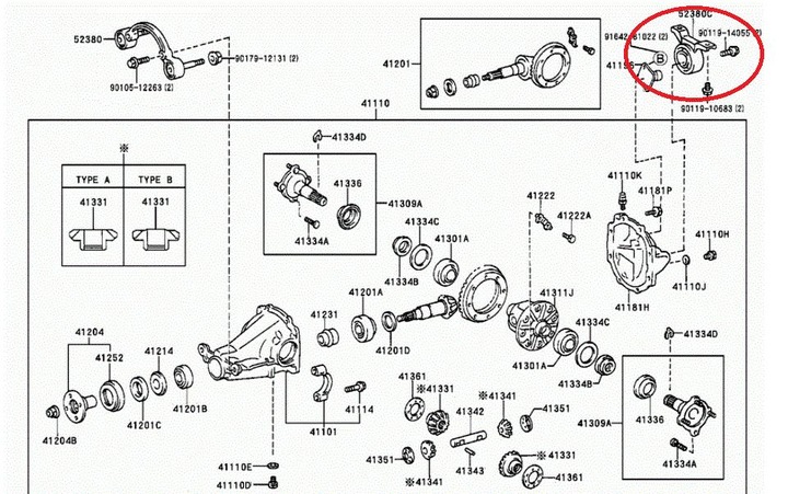 BLOCAGE SILENCIEUX FIXATION DE PONT TOYOTA RAV4 1994-2000 photo 2 - milautoparts-fr.ukrlive.com