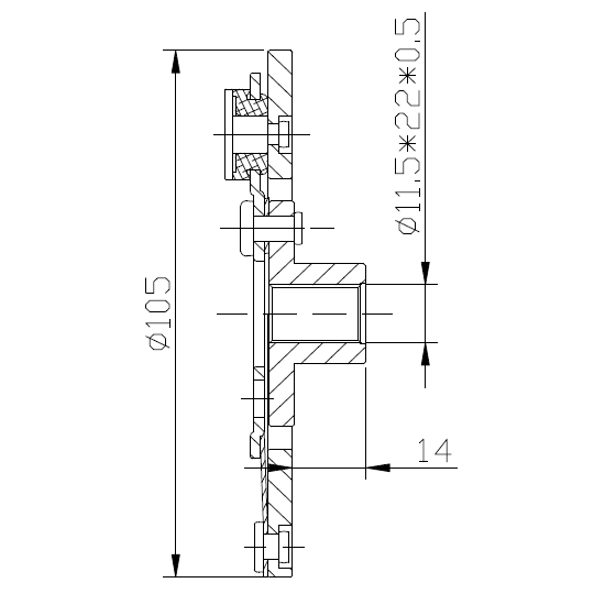 COOL PARTS AUTOMOTIVE 2301005 DISQUE DU COMPRESSEUR DU CLIMATISEUR photo 3 - milautoparts-fr.ukrlive.com