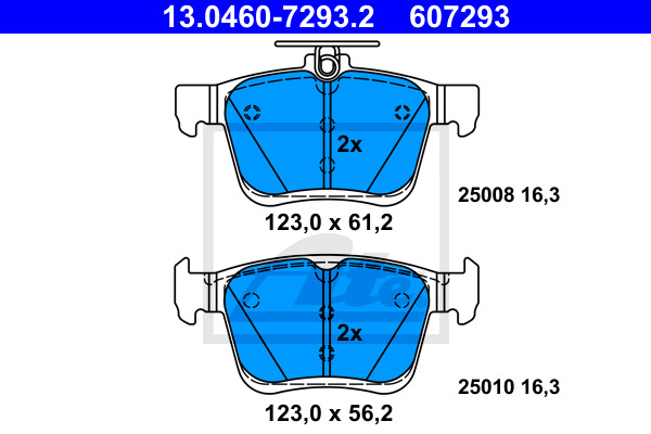 DISCS PADS ATE REAR - VW GOLF VII 272MM photo 3 - milautoparts-fr.ukrlive.com