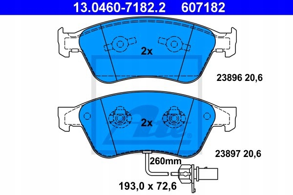 SABOTS DE FREIN ATE AVANT - AUDI A6 C6 A8 D3 360MM 385MM S6 photo 2 - milautoparts-fr.ukrlive.com