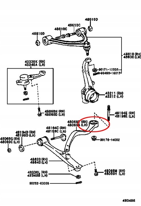 BUSHING WAH. LEXUS P. GS300/400/430 JZS16 photo 10 - milautoparts-fr.ukrlive.com