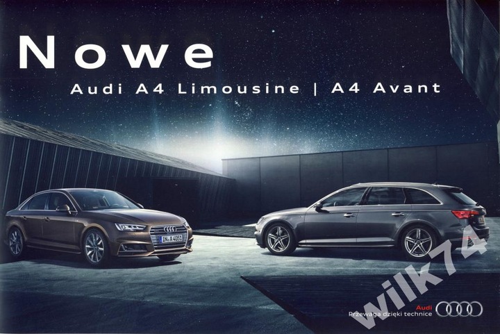 AUDI A4 PROSPEKT 08 2015 MODEL 2016 POLISH photo 1 - milautoparts-fr.ukrlive.com