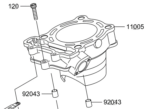 PISTON CYLINDER WORKS BIG BORE KAWASAKI KXF 250 04- photo 5 - milautoparts-fr.ukrlive.com