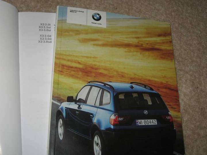 BMW X3 POLSKA MANUAL MANTENIMIENTO 2003 2010 E83 GASOLINA 2.0 2.5 3.0 DIESEL 