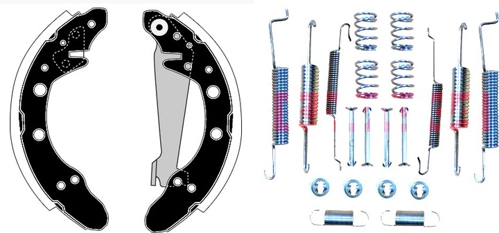 SABOTS DE FREIN À TAMBOUR DE FREIN KIT AUDI 100, 80, 90, A2 CHERY COWIN SEAT AROSA, photo 5 - milautoparts-fr.ukrlive.com