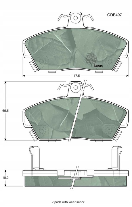 TRW SABOTS DE FREIN AVANT ROVER 214 218D 414 418TD 1990-97 photo 2 - milautoparts-fr.ukrlive.com