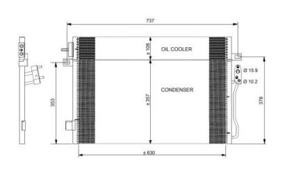 RADIATEUR DU CLIMATISEUR HUILES FIAT FREEMONT photo 6 - milautoparts-fr.ukrlive.com