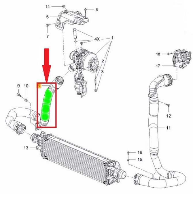 TUYAU BUSE DE RADIATEUR OPEL MOKKA 1.6 CDTI 95433857 photo 7 - milautoparts-fr.ukrlive.com