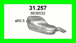 SILENCER END VOLVO V70 XC70 31.257 photo 2 - milautoparts-fr.ukrlive.com