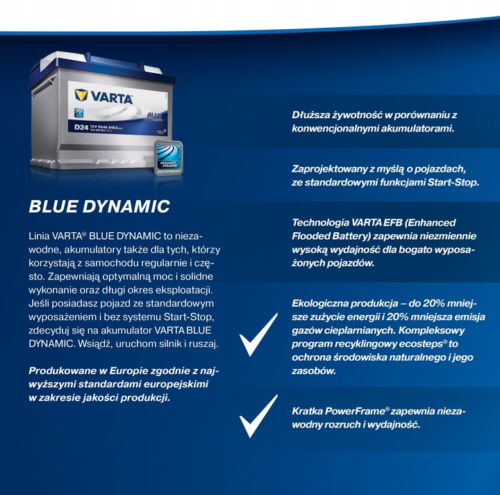 ACCUMULATEUR VARTA BLUE D48 60AH 540A photo 2 - milautoparts-fr.ukrlive.com