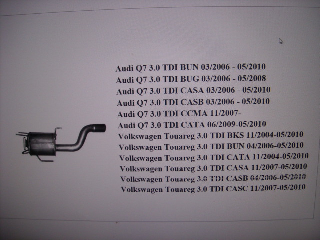 FILTER PARTICLES SOLID DPF VW TOUAREG 3.0TDI Q7 04- photo 7 - milautoparts-fr.ukrlive.com