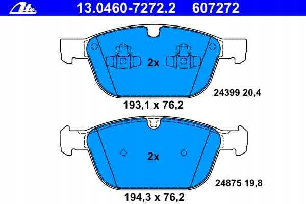 ATE SABOTS DE FREIN AVANT VOLVO XC60 08-15 CRACOVIE photo 3 - milautoparts-fr.ukrlive.com