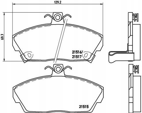 PADS FRONT LAND ROVER FREELANDER 1997-00 T.PELNE photo 5 - milautoparts-fr.ukrlive.com